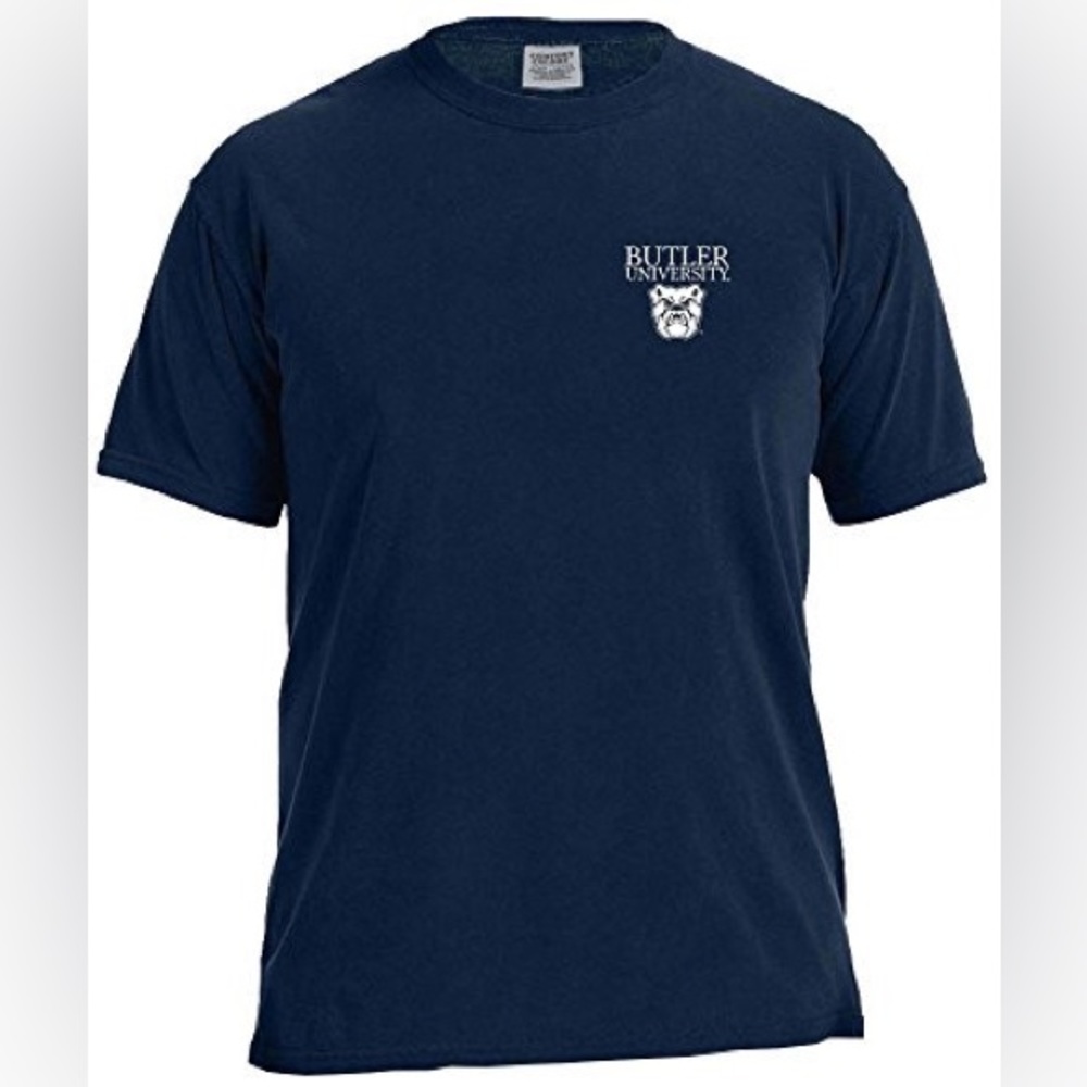 NCAA Butler Bulldogs Navy Simple Circle Comfort Color Short Sleeve T-Shirt, M